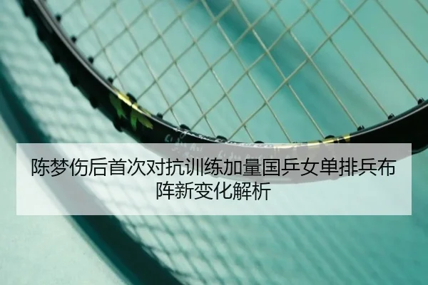 陈梦伤后首次对抗训练加量国乒女单排兵布阵新变化解析